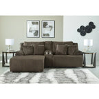 Signature Design by Ashley Top Tier 3-teiliges Ecksofa mit Recamiere – 266,7B x 187,96T x 104,14H cm