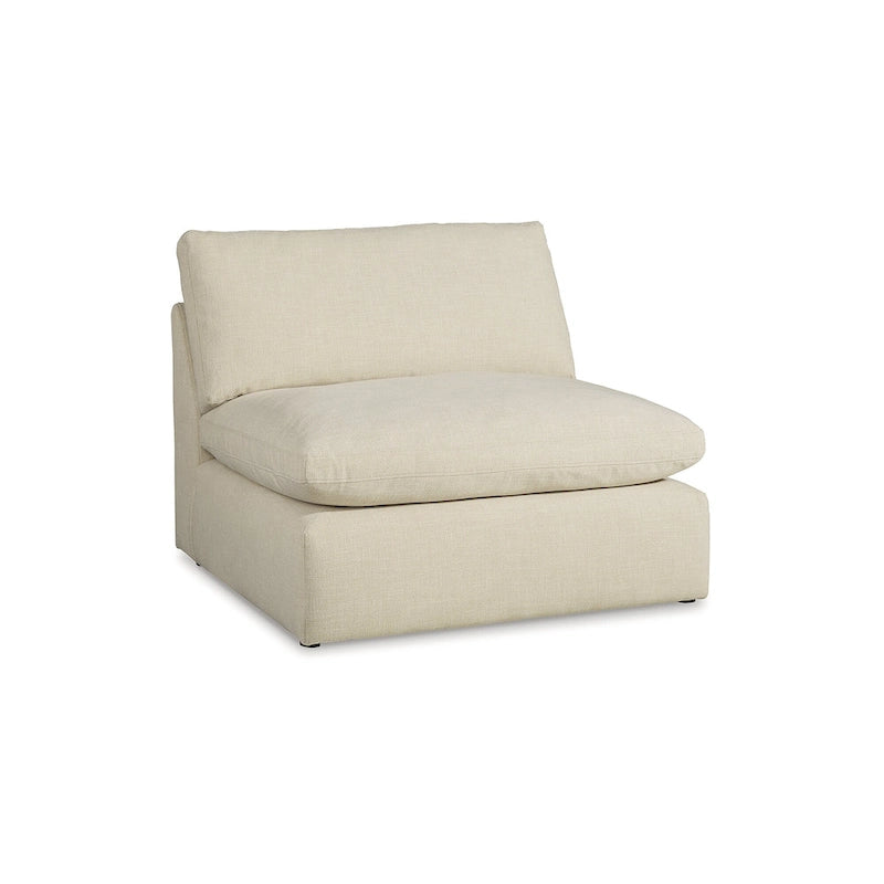 Signature Design by Ashley Elyza Elfenbeinfarbenes 5-teiliges Sektionalsofa mit Chaiselongue – 135B x 135T x 36H
