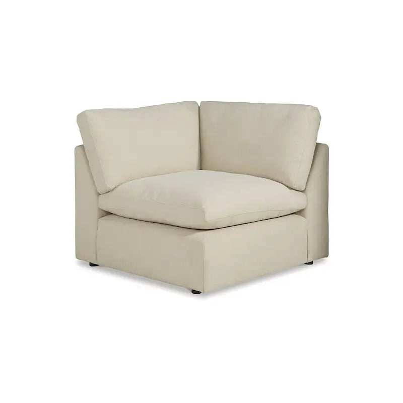 Signature Design by Ashley Elyza Elfenbeinfarbenes 5-teiliges Sektionalsofa mit Chaiselongue – 135B x 135T x 36H