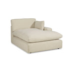 Signature Design by Ashley Elyza Elfenbeinfarbenes 5-teiliges Sektionalsofa mit Chaiselongue – 135B x 135T x 36H