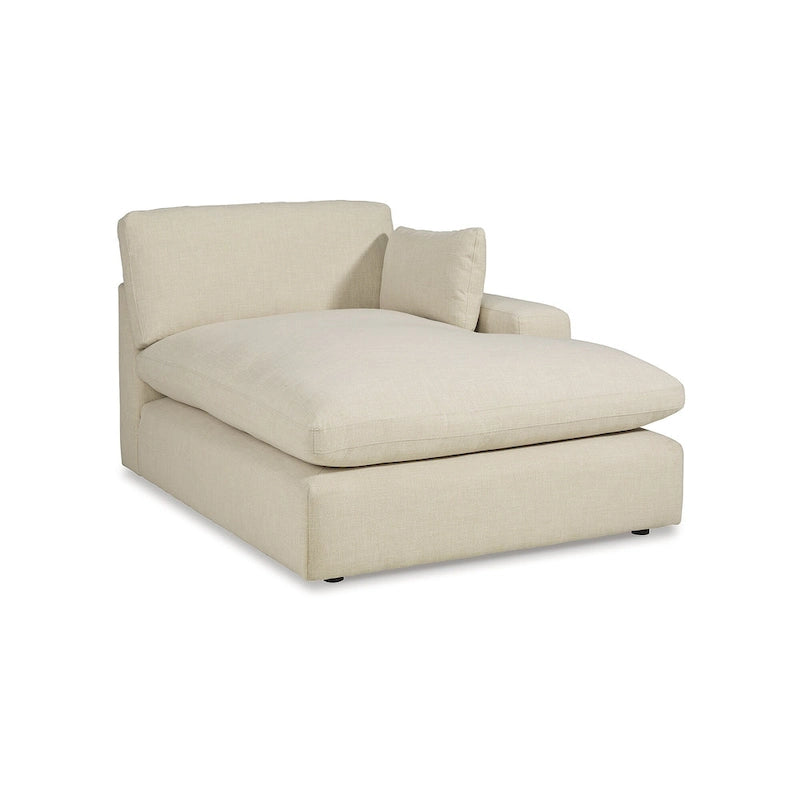 Signature Design by Ashley Elyza Elfenbeinfarbenes 5-teiliges Sektionalsofa mit Chaiselongue – 135B x 135T x 36H