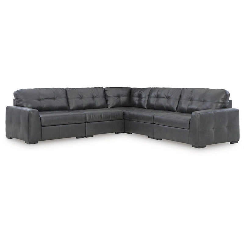 Signature Design by Ashley Brindley Pier Gray 5-teilige Sektionscouch – 128B x 128T x 40H