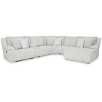 Signature Design by Ashley Top Tier hellgraues 6-teiliges Relax-Sofa mit Chaiselongue - 149,5B x 132,5T x 40H