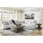 Signature Design by Ashley Top Tier hellgraues 6-teiliges Relax-Sofa mit Chaiselongue - 149,5B x 132,5T x 40H