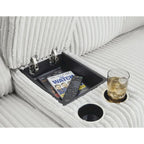 Signature Design by Ashley Top Tier hellgraues 6-teiliges Relax-Sofa mit Chaiselongue - 149,5B x 132,5T x 40H