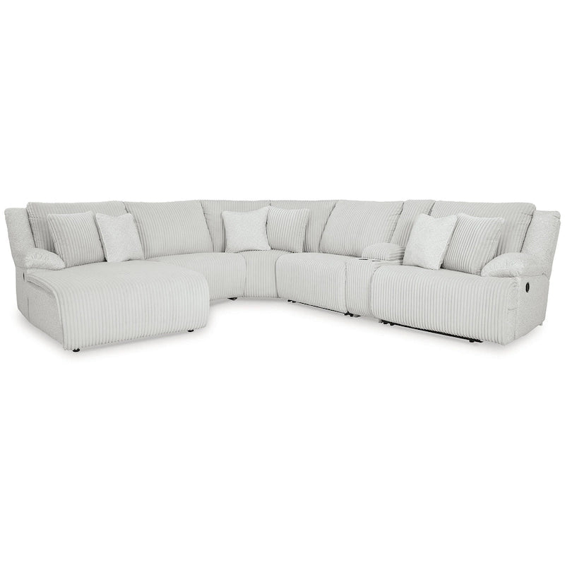 Signature Design by Ashley Top Tier hellgraues 6-teiliges Relax-Sofa mit Chaiselongue - 149,5B x 132,5T x 40H