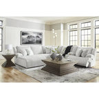 Signature Design by Ashley Top Tier hellgraues 6-teiliges Relax-Sofa mit Chaiselongue - 149,5B x 132,5T x 40H