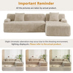 Cloud-Ecksofa, modernes Polstersofa mit 2 Wurfkissen, frei kombinierbares Sofa, modulares L-förmiges Ecksofa