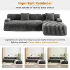 Cloud-Ecksofa, modernes Polstersofa mit 2 Wurfkissen, frei kombinierbares Sofa, modulares L-förmiges Ecksofa