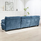 120,87 Chenille L-förmiges Schlafsofa mit Ottomane