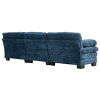 120,87 Chenille L-förmiges Schlafsofa mit Ottomane