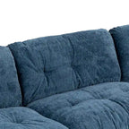 120,87 Chenille L-förmiges Schlafsofa mit Ottomane