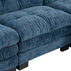 120,87 Chenille L-förmiges Schlafsofa mit Ottomane