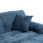 120,87 Chenille L-förmiges Schlafsofa mit Ottomane