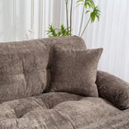 120,87 Chenille L-förmiges Schlafsofa mit Ottomane