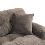 120,87 Chenille L-förmiges Schlafsofa mit Ottomane