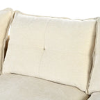 Roomfitters U-förmiges Chenille-Sofa mit verstellbaren Armlehnenkissen, perfekt für Wohnzimmer, Büros, geräumige Bereiche
