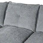 Roomfitters U-förmiges Chenille-Sofa mit verstellbaren Armlehnenkissen, perfekt für Wohnzimmer, Büros, geräumige Bereiche