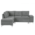 Elektrisches Ecksofa mit Relaxfunktion, Becherhaltern, USB-Anschlüssen und Steckdose für das Wohnzimmer