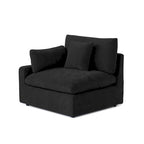 Großes Ecksofa aus Leinen für das Wohnzimmer-Set