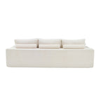 GDFStudio - Olivia Morgan Ultraweiches, modulares 110-Zoll L-förmiges Wolkensofa ohne Montage, voller Kompressionskomfort