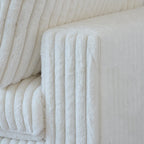 Modulares Sektionalsofa, umwandelbares V-förmiges Sofa für Wohnzimmer, tiefes Wolkensofa, 5-Sitzer bequemes Modulsofa