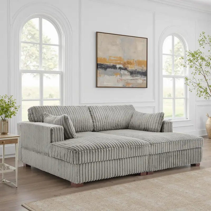 DREAMSIDEA Übergroßes modulares Ecksofa