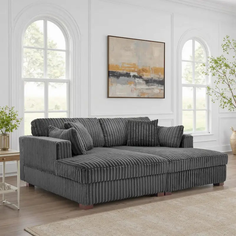 DREAMSIDEA Übergroßes modulares Ecksofa