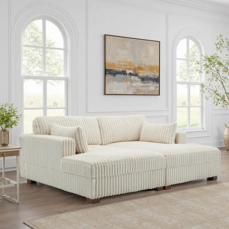 DREAMSIDEA Übergroßes modulares Ecksofa