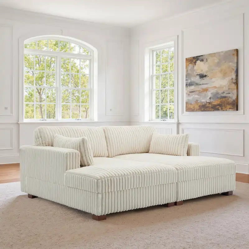 DREAMSIDEA Übergroßes modulares Ecksofa