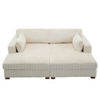DREAMSIDEA Übergroßes modulares Ecksofa
