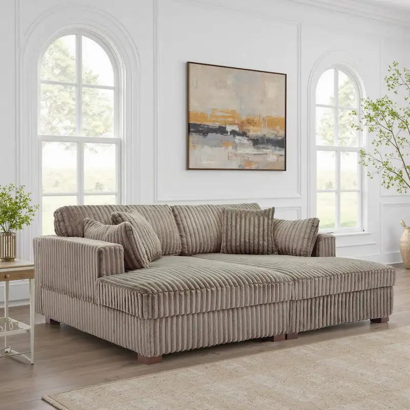 DREAMSIDEA Übergroßes modulares Ecksofa