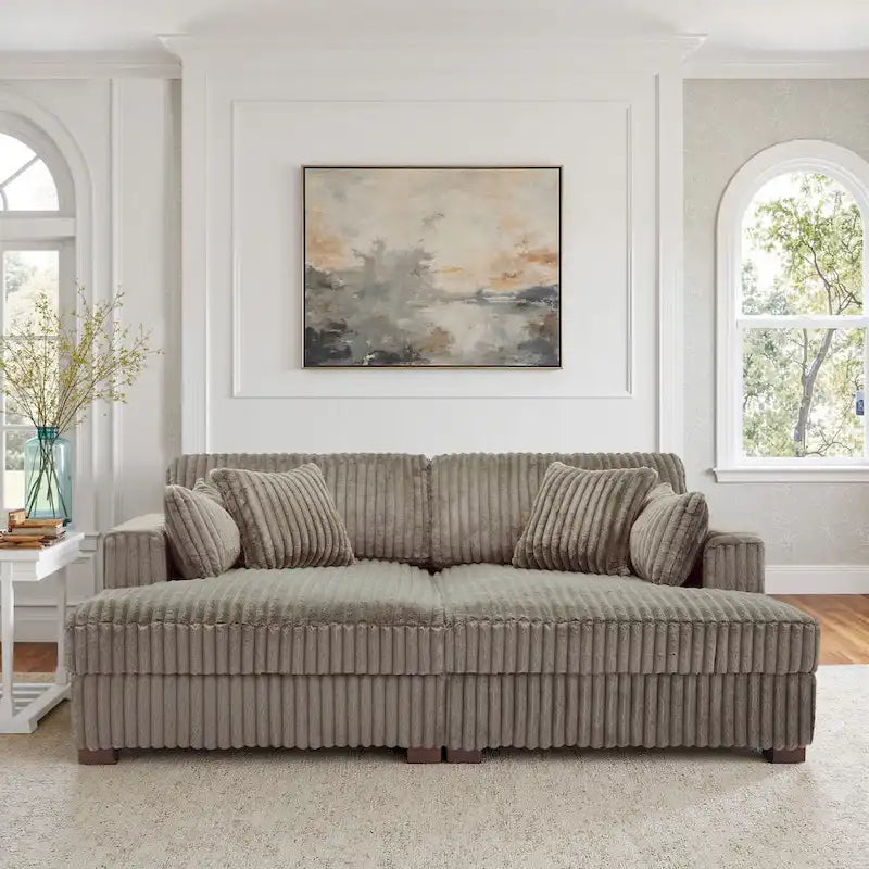 DREAMSIDEA Übergroßes modulares Ecksofa