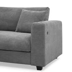 134 Cord-Sitzgruppe mit L-förmigem Cloud-Sofa und USB-Ladeanschluss & 50 Recamiere (Tragfähigkeit 330 lb)
