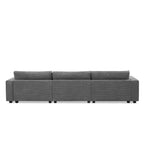 134 Cord-Sitzgruppe mit L-förmigem Cloud-Sofa und USB-Ladeanschluss & 50 Recamiere (Tragfähigkeit 330 lb)