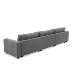 134 Cord-Sitzgruppe mit L-förmigem Cloud-Sofa und USB-Ladeanschluss & 50 Recamiere (Tragfähigkeit 330 lb)