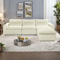 116.26 Modulares Schaumstoff-Ecksofa mit freier Kombination, kein Aufbau erforderlich & ergonomischer Unterstützung (4/6-Sitzer-Optionen)