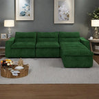 116.26 Modulares Schaumstoff-Ecksofa mit freier Kombination, kein Aufbau erforderlich & ergonomischer Unterstützung (4/6-Sitzer-Optionen)