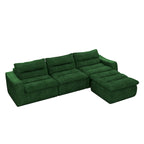 116.26 Modulares Schaumstoff-Ecksofa mit freier Kombination, kein Aufbau erforderlich & ergonomischer Unterstützung (4/6-Sitzer-Optionen)