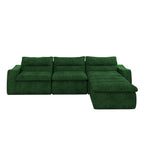 116.26 Modulares Schaumstoff-Ecksofa mit freier Kombination, kein Aufbau erforderlich & ergonomischer Unterstützung (4/6-Sitzer-Optionen)