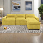 116.26 Modulares Schaumstoff-Ecksofa mit freier Kombination, kein Aufbau erforderlich & ergonomischer Unterstützung (4/6-Sitzer-Optionen)