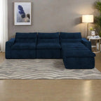 116.26 Modulares Schaumstoff-Ecksofa mit freier Kombination, kein Aufbau erforderlich & ergonomischer Unterstützung (4/6-Sitzer-Optionen)