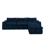 116.26 Modulares Schaumstoff-Ecksofa mit freier Kombination, kein Aufbau erforderlich & ergonomischer Unterstützung (4/6-Sitzer-Optionen)