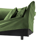 120 Chenille L-förmiges Sektionalsofa mit umwandelbarem Ottoman & 2 Kissen und 3-Sitzer Cloud Sofa