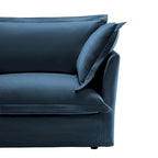 120 Chenille L-förmiges Sektionalsofa mit umwandelbarem Ottoman & 2 Kissen und 3-Sitzer Cloud Sofa