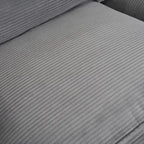 Schnittsofa mit beweglichem Ottoman Corduroy L-förmiges Polstersofa mit tiefer Sitzfläche, Lordosenkissen und Seitentaschen