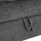 126 Polyester 8-teiliges modulares Schlafsofa mit Stauraum, doppelstöckigen Kunstlederkissen und anpassbarer Konfiguration