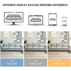 96 Chenille Smart Sektionssofa mit Bluetooth-Lautsprecher, herunterklappbarem Tisch und USB-Ladegerät und 3-Sitzer Cloud-Sofa