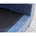 120.1 Chenille L-förmiges modulares Ecksofa mit Ottoman, 3-Sitzer Cloud-Sofa mit 57 cm tiefen Sitzen & hochdichtem Schaumstoff