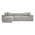 Mindy Chenille Modularsofa mit Korbflechtmuster - 115,3B x 70T x 28,2H